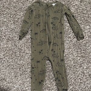 Brave little one dinosaur convertible footie